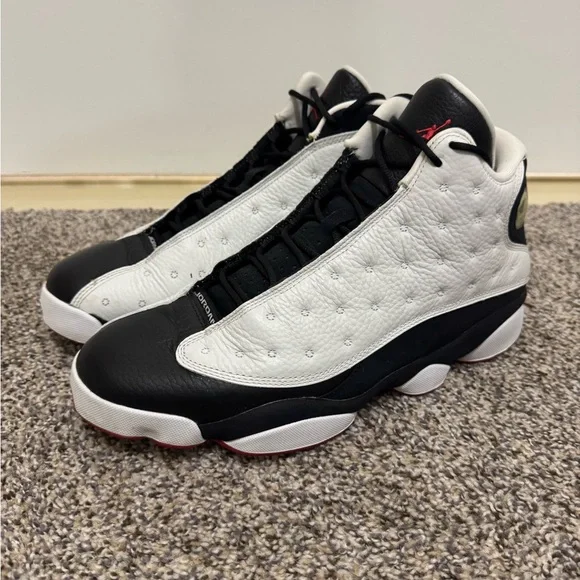 Air Jordan 13 Retro Sneakers - Black and White